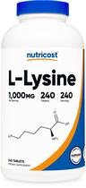 Suplemento Nutricost L-Lisina 1000 mg 240 comprimidos Suplemento Nutricost L-Lisina 1000 mg 240 comprimidos