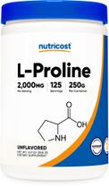 Suplemento Nutricost L-Prolina em Pó 250g - 2.000 mg/porção