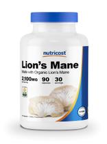 Suplemento Nutricost Lion's Mane Mushroom 1650 mg 90 cápsulas