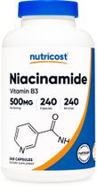 Suplemento Nutricost Niacinamida (Vitamina B3) 500mg - 240 Cápsulas