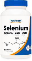 Suplemento Nutricost Selenium 200mcg 240 cápsulas