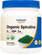 Suplemento Nutricost Spirulina Orgânica em Pó - 454g