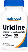 Suplemento Nutricost Uridina Monofosfato 600mg 60 cápsulas