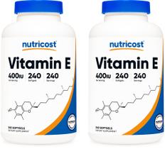 Suplemento Nutricost Vitamina E 400 UI 240 cápsulas Suplemento Nutricost Vitamina E 400 UI 240 cápsulas