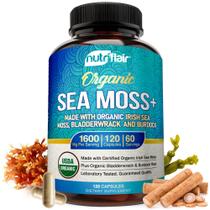 Suplemento NutriFlair Organic Irish Sea Moss 1600 mg 120 cápsulas