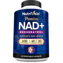 Suplemento Nutrivein NAD + Resveratrol 600 mg 60 Cápsulas Suplemento Nutrivein NAD + Resveratrol 600 mg 60 Cápsulas
