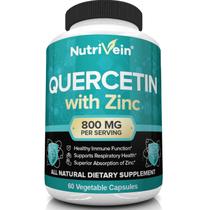 Suplemento Nutrivein Quercetina 800 mg com zinco 60 cápsulas Suplemento Nutrivein Quercetina 800 mg com zinco 60 cápsulas