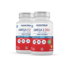 Suplemento Oceanblue Omega-3 2100 com CoQ10 - 180 Cápsulas