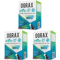 Suplemento Ograx Artro 10 Cães e Gatos 30 Capsulas - Kit 3 Caixas