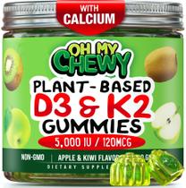 Suplemento OH MY CHEWY com vitamina D3 K2 com enchimento central de 60 quilates
