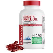Suplemento Óleo de Krill Antártico Bronson 2000 mg 250 cápsulas gelatinosas Suplemento Óleo de Krill Antártico Bronson 2000 mg 250 cápsulas gelatinosas