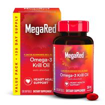 Suplemento Óleo de Krill Ômega-3 MegaRed 350 mg Cápsulas gelatinosas 130 unidades Suplemento Óleo de Krill Ômega-3 MegaRed 350 mg Cápsulas gelatinosas 130 unidades