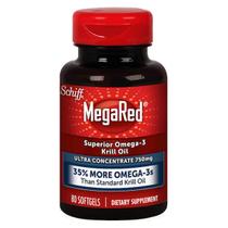 Suplemento Óleo de Krill Schiff MegaRed 750 mg 80 cápsulas gelatinosas