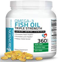 Suplemento Óleo de Peixe Bronson Omega 3 Triple Strength 2720mg