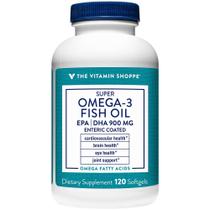 Suplemento: Óleo de peixe Vitamin Shoppe Omega 3 1290mg