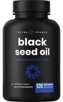 Suplemento Óleo de semente de cominho preto orgânico NutraChamps 1400mg Suplemento Óleo de semente de cominho preto orgânico NutraChamps 1400mg