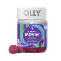 Suplemento OLLY Keep it Moving para alívio da constipação (30 gomas)