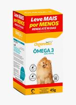 Suplemento Omega 3 Dog 500mg 45g 90 Capsulas Cão - Organnact