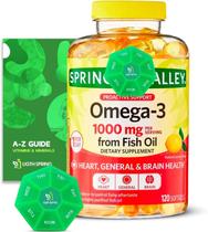 Suplemento Omega-3 LightSpring 1000 mg de óleo de peixe 120 cápsulas Suplemento Omega-3 LightSpring 1000 mg de óleo de peixe 120 cápsulas