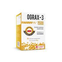 Suplemento Omega 3 OGRAX-3 1500 Cachorro Gato 30 Cáps - Avert