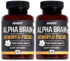 Suplemento ONNIT Alpha Brain Premium Nootropic 60 cápsulas