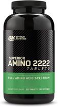 Suplemento Optimum Nutrition Superior Amino 2222 comprimidos 320 ct