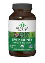 Suplemento Organic India Liver & Kidney Cleanse - 180 Cápsulas