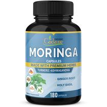 Suplemento orgânico de extrato de cadane moringa em cápsulas 6450mg