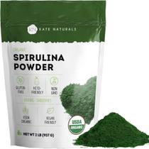 Suplemento Orgânico de Spirulina Kate Naturals - 2lb