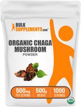 Suplemento Orgânico em Pó de Cogumelo Chaga (500g) - BulkSupplements.com