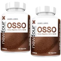 Suplemento Osso Cálcio Magnésio Vitamina D K2 Kit 2 Unidades