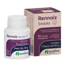 Suplemento Ourofino Rennaiz Snacks 84g com 30 Tabletes para Cães