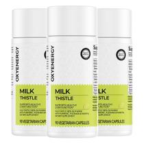 Suplemento OxyEnergy Silymarin Milk Thistle 300 mg com vitamina C