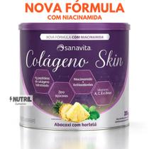 Suplemento p/ pele Colágeno em Pó Hidrolisado Skin Sanavita 200g - Peptídeos ativos