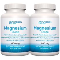 Suplemento P Puregen Labs Óxido de Magnésio 400 mg x 240 comprimidos Suplemento P Puregen Labs Óxido de Magnésio 400 mg x 240 comprimidos