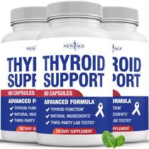 Suplemento para Apoyo de Tiroides New Age con Yodo, B12 y Zinc, 180 Cápsulas