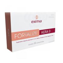 Suplemento para Cabelos e Unhas - Exímia Fortalize Kera D 30 Comprimidos - Eximia