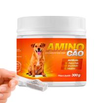 Suplemento para Cachorro Aminocão 300g Vitaminas Imunidade Crescimento e Energia