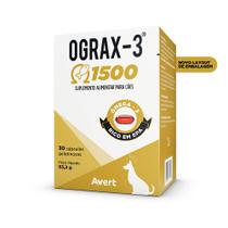 Suplemento Para Cães Gatos Ograx3 1500mg Avert 30 Cápsulas