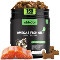Suplemento para cães OKKÖBI Ômega 3 Óleo de Peixe 150 mastigáveis Suplemento para cães OKKÖBI Ômega 3 Óleo de Peixe 150 mastigáveis