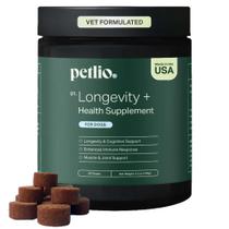 Suplemento para cães Petlio Longevity+ para suporte articular e imunológico Suplemento para cães Petlio Longevity+ para suporte articular e imunológico