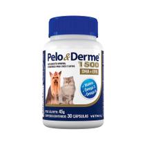 Suplemento Pelo & Derme 1500mg DHA+EPA Vetnil para Cães e Gatos - 30 Cápsulas