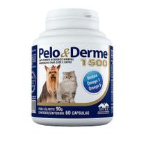 Suplemento Pelo & Derme 1500mg DHA+EPA Vetnil para Cães e Gatos - 60 Cápsulas