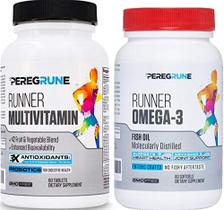 Suplemento PEREGRUNE Runner Multivitamínico e Óleo de Peixe Ômega 3