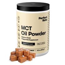 Suplemento Perfect Keto MCT Oil Powder 30 porções de caramelo salgado Suplemento Perfect Keto MCT Oil Powder 30 porções de caramelo salgado