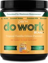 Suplemento Perk Do Work: BCAAs, sabor tropical de baunilha e creme Suplemento Perk Do Work: BCAAs, sabor tropical de baunilha e creme