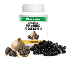 Suplemento PHARMAKON Organic Aged Black Alho (cápsulas moles)