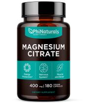Suplemento PhiNaturals - Citrato de Magnésio em Pó (400mg x 180)