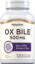 Suplemento Piping Rock Bile de Boi 500 mg 120 Cápsulas