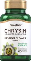 Suplemento Piping Rock Chrysin 500 mg com flor de maracujá 60 cápsulas Suplemento Piping Rock Chrysin 500 mg com flor de maracujá 60 cápsulas